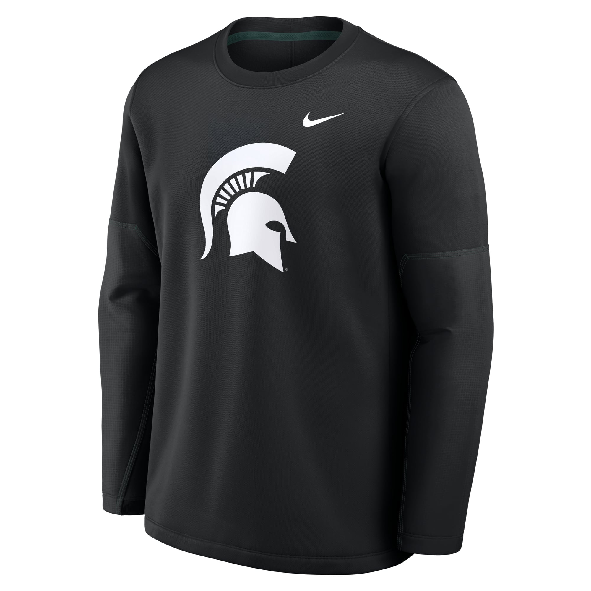 Haut à manches longues Nike vert Michigan State Spartans 2026 Sideline Coaches Therma-FIT pour homme